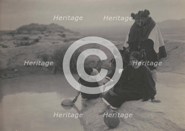 Hopi water girls, c1906. Creator: Edward Sheriff Curtis.