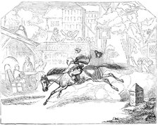 Scene from "Harlequin and Johnny's Ride", at Astley's, 1844. Creator: Unknown.