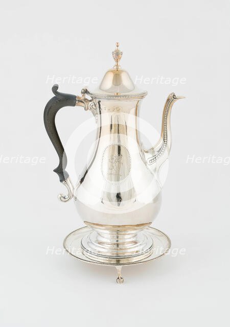 Coffee Pot and Stand, London, 1786. Creator: Hester Bateman.