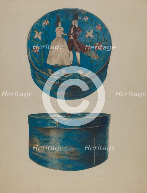 Pa. German Bandbox, c. 1941. Creator: Betty Jacob.