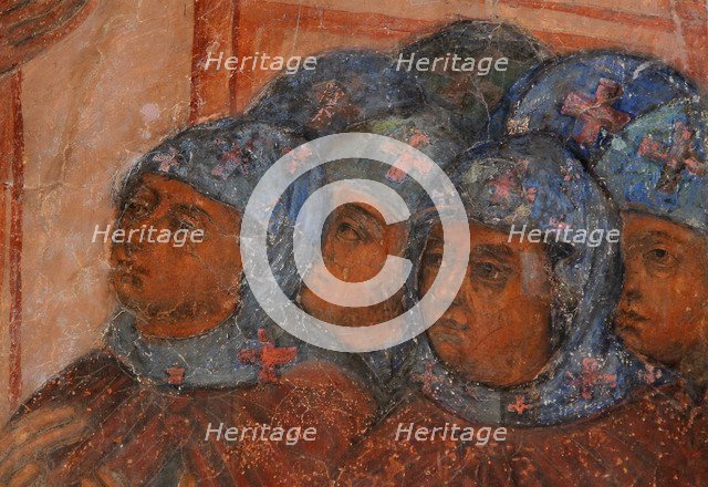 Fresco in the Cathedral of Our Lady of the Sign, Novgorod, Early 18th cen.. Artist: Bakhmatov, Ivan Yakovlevich (active Early 18th cen.)