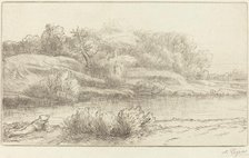 Banks of the Venelle (Bord de la Venelle). Creator: Alphonse Legros.