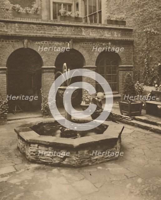 'Graveyard of St. Ethelburga, Bishopgate, A Resting Place for the Living', c1935. Creator: Unknown.