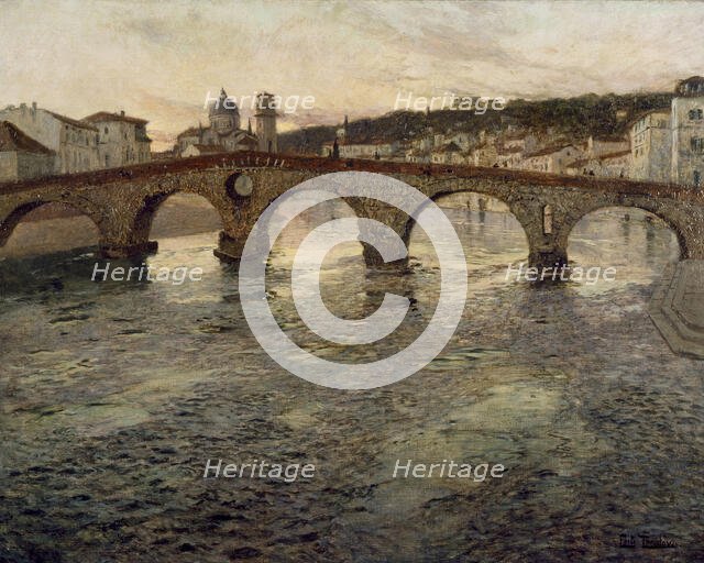The Adige River at Verona, c1894. Creator: Frits Thaulow.