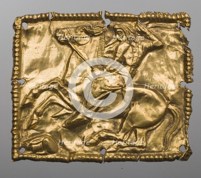 Plaque Depicting a Hunting Scene.