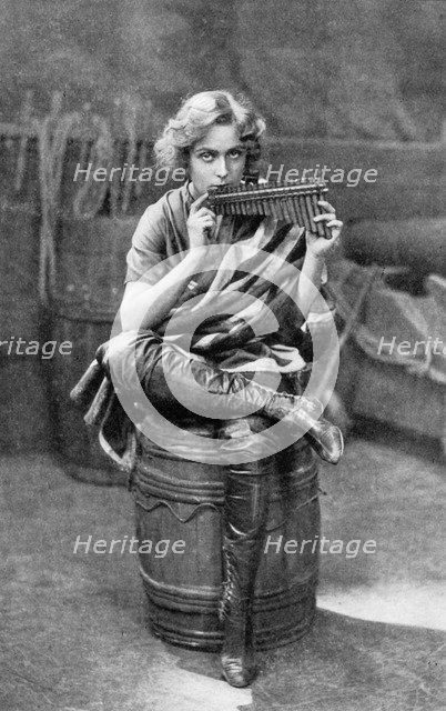 Pauline Chase as 'Peter Pan', 1908-1909.Artist: Alfred Ellis & Walery