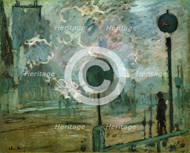 The Gare Saint Lazare (Le Signal). Artist: Monet, Claude (1840-1926)