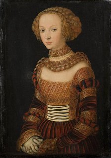 Portrait of a Young Woman. Princess Emily of Saxony?, 1492-1537. Creator: Lucas Cranach the Elder.