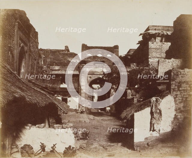 Street in Fatehpur Sikri, India, 1858-62. Creator: John Murray.