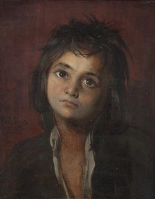 Roman boy. Study, late 19th century. Creator: Edvard Perseus.