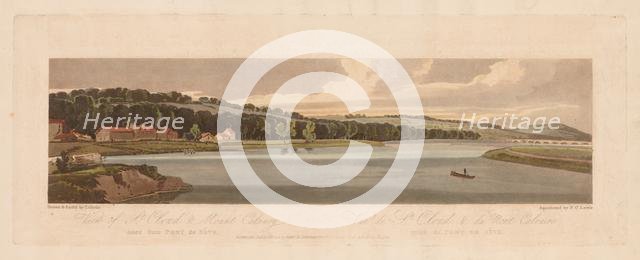 A Selection of Twenty of the Most Picturesque Views in Paris: View of St. Cloud & Mount Calvary...18 Creator: Thomas Girtin (British, 1775-1802); Frederick Christian Lewis (British, 1779-1856).