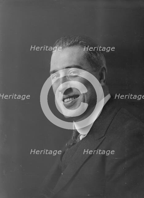 Mr. W.B. Knapp, portrait photograph, 1918 Oct. 30. Creator: Arnold Genthe.