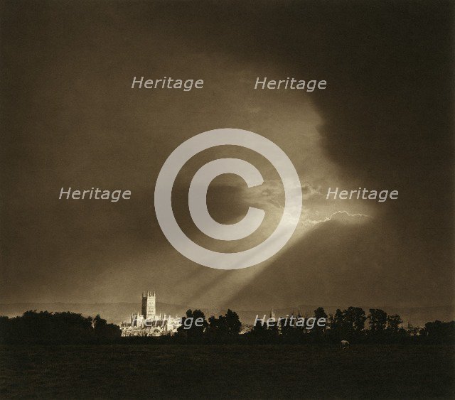 Gloucester Cathedral, Gloucestershire, 1900-1920. Artist: Sydney Pitcher.