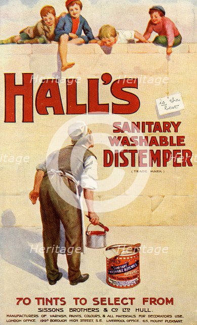 Hall’s Distemper, 1900. Artist: Unknown