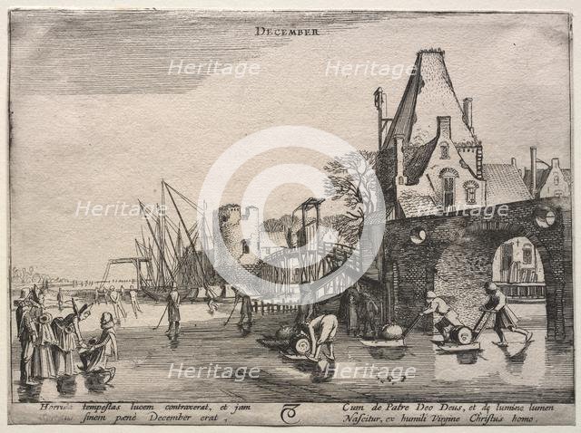 The Twelve Months: December. Creator: Jan van de Velde (Dutch, 1620-1662).