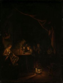 The Night School, c.1660-c.1665. Creator: Gerrit Dou.