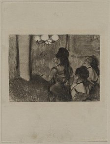 In the Salon, c. 1880s. Creator: Edgar Degas (French, 1834-1917).