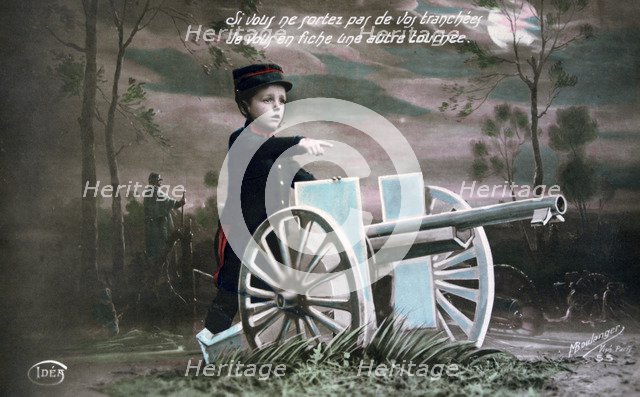French WWI postcard, 1914-1918. Artist: Unknown