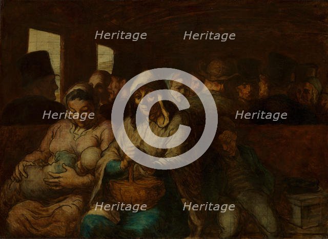 The Third-Class Carriage, ca. 1862-64. Creator: Honore Daumier.