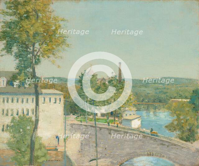 U.S. Thread Company Mills, Willimantic, Connecticut, c. 1893/1897. Creator: Julian Alden Weir.