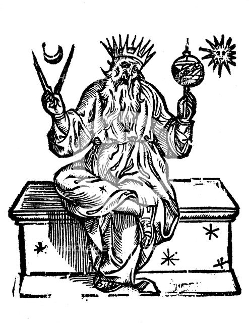 Ptolemy (Claudius of Ptolemaeus), Alexandrian Greek astronomer and geographer, 1618. Artist: Unknown