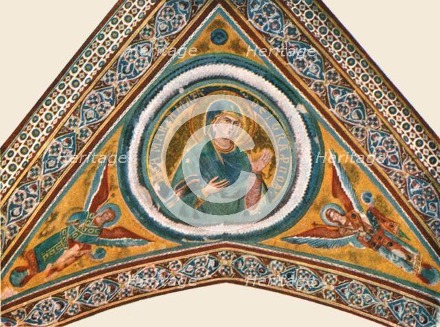 Decoration in the Basilica of Saint Francis, Assisi, Italy, (1928).  Creator: Unknown.