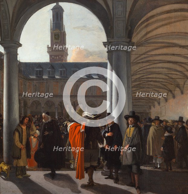 The Courtyard of the Beurs in Amsterdam, 1653.