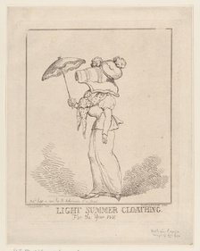 Light Summer Cloathing [sic], September 10, 1801., September 10, 1801. Creator: Thomas Rowlandson.