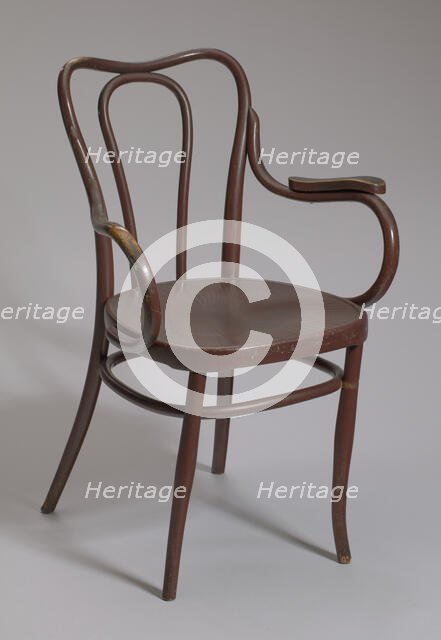 Deacon's chair used by Sixth Mount Zion Baptist Church, ca. 1900. Creator: Jacob and Josef Kohn.