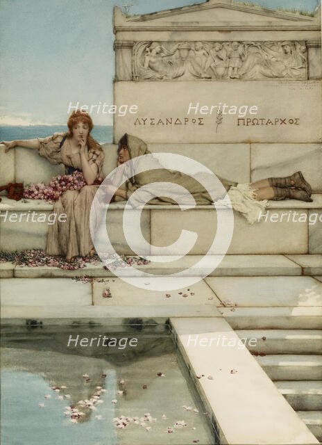 Xanthe and Phaon, 1883. Creator: Sir Lawrence Alma-Tadema.