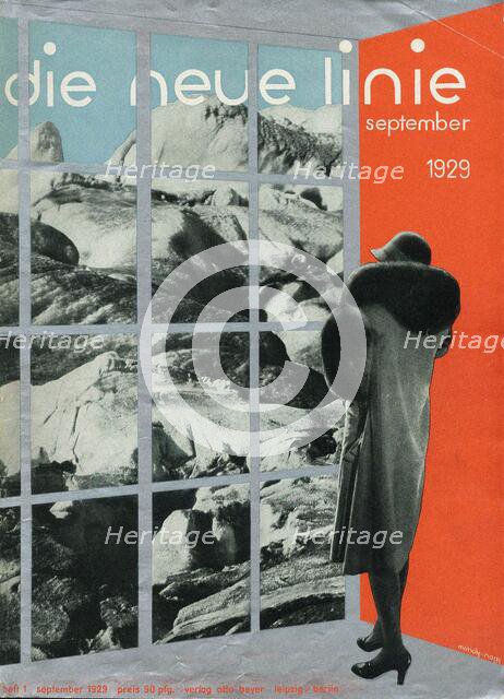 Cover of the magazine "die neue linie", September 1929, 1929. Creator: Moholy-Nagy, Laszlo (1895-1946).