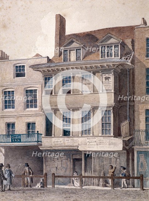 George Inn, West Smithfield, London, c1830. Artist: Robert Blemmell Schnebbelie