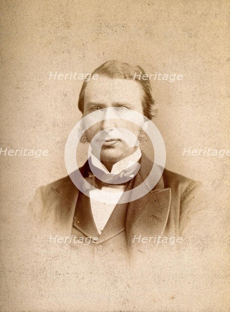 An unidentified man, possibly called Langton, c1880s. Creator: Boning and Small.