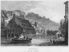 'Namur. On the Sambre', 1850. Artist: R Brice.