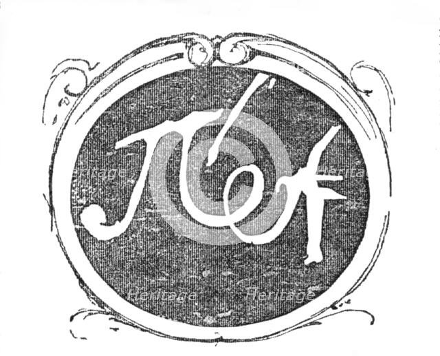 Peter the Great's Signature in Luther's room, Wittenberg, 1883. Creator: Unknown.