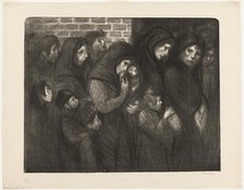 The Widows of Courrières, 1909. Creator: Theophile Alexandre Steinlen.
