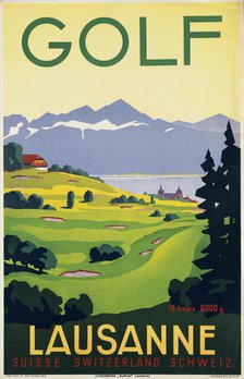Golf. Lausanne , 1936. Creator: Bovard, Fortuné (1875-1947).