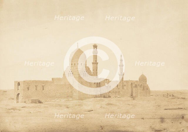 Mosquée et Tombeau des Ayoubites, au Kaire, December 1849-January 1850. Creator: Maxime du Camp.