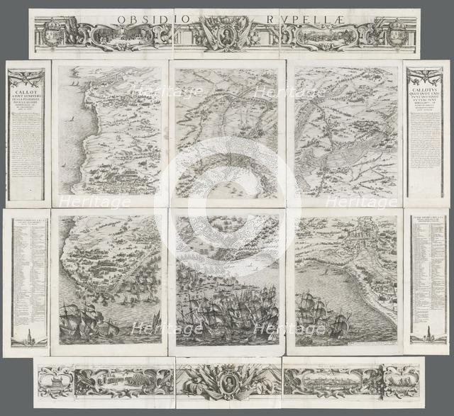 The Siege of La Rochelle, 1628-1630. Creator: Israël Henriet (French, c. 1590-1661); Jacques Callot (French, 1592-1635); Michael Lasne (French, 1590-1667); Abraham Bosse (French, 1602-1676), and.