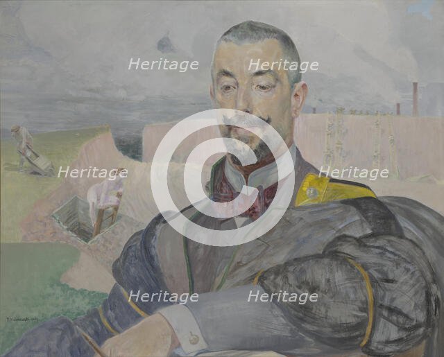 Portrait of Erazm Baracz, 1907. Creator: Jacek Malczewski.