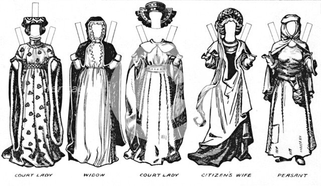 'The Great Gallery of Historic Costume: How People Dressed in Henry IV's Reign', c1934. Artist: Unknown.