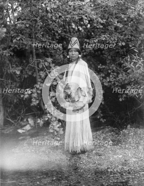 A fair maiden, c1905. Creator: Edward Sheriff Curtis.