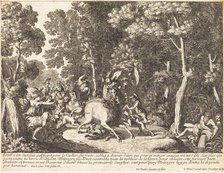 Atlanta and Meleager Hunting the Boar of Calydon. Creator: Jean Lepautre.