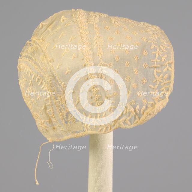 Cap, American, ca. 1840. Creator: Unknown.