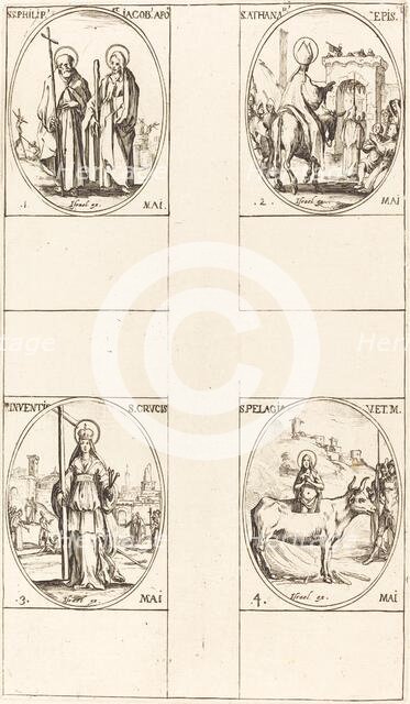 St. Philip and James the Less, Apostles; St. Anthanasius; The Invention of the Cross. Creator: Jacques Callot.