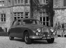 1958 Jaguar 3.4 litre belonging to Lord Montagu of Beaulieu at Palace House. Creator: Unknown.