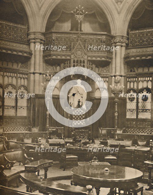 'George III. Presides in the Common Council Chamber in the Guildhall', c1935. Creator: King.