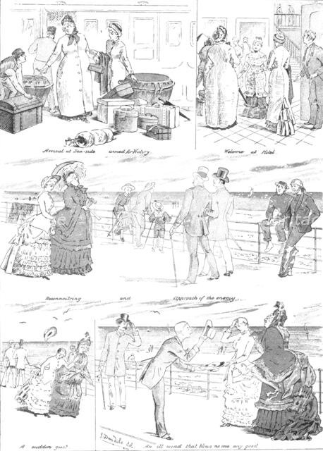 A Seaside Romance, 1883. Creator: Unknown.