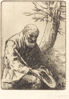 Beggar with Hat in Hand (Mendiant avec son chapeau a la main). Creator: Alphonse Legros.