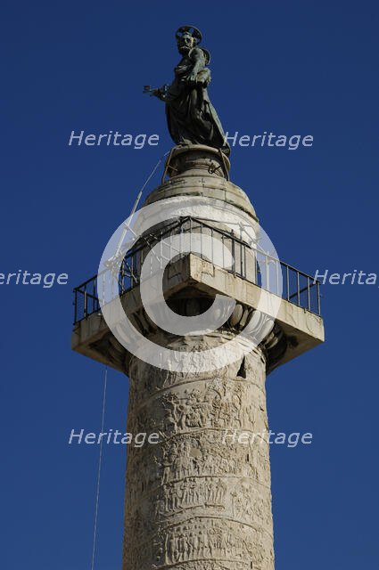Trajan's Column, Trajan Forum, Rome, Italy, 2nd century (2009).  Creator: LTL.